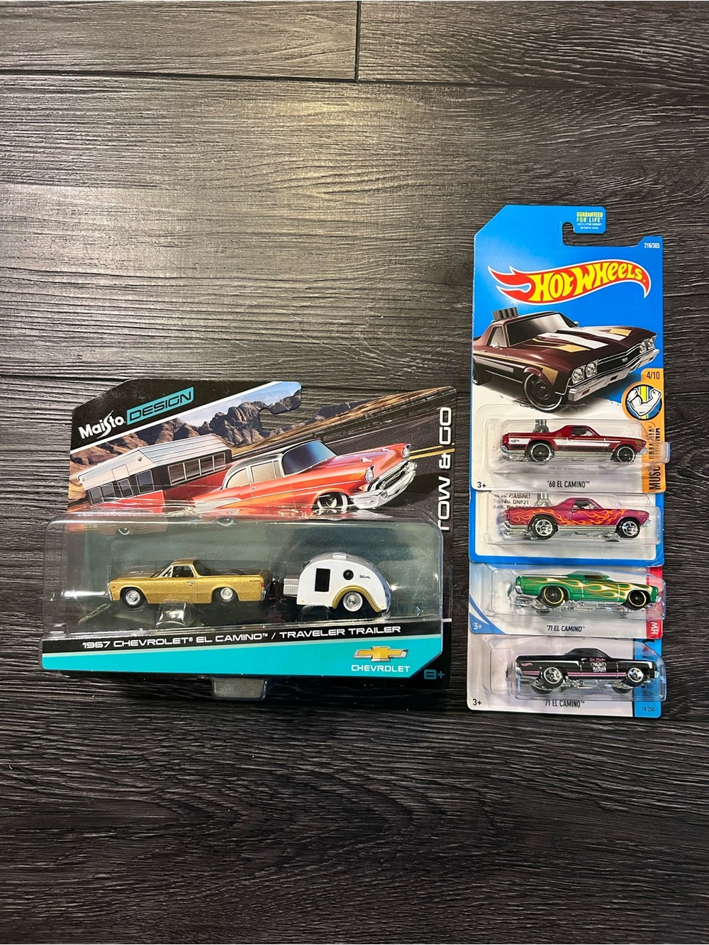 Hot Wheels & Maisto El Camino Car Lot - New in Package